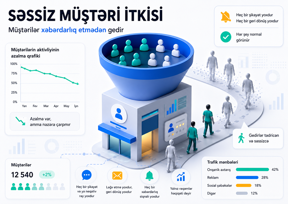 Səssiz Müştəri İtkisi: Biznesinizdən Kimlər Xəbər Vermədən Uzaqlaşır?